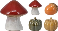 ŐSZI KERÁMIA GOMBA/TÖK/MAKK 6CM 545462