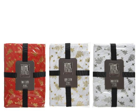 KARÁCSONYI TERÍTŐ 140X180CM FENYŐFÁS MIX 668542