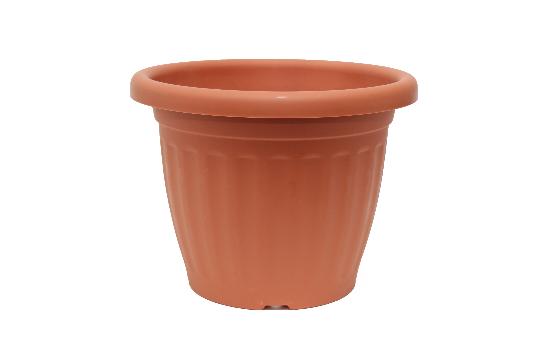 MÜANYAG CSERÉP BORDAS 26CM TÉGLA VÖRÖS