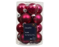 KARÁCSONYI GÖMB (16DB) 3,5CM FESTIVE PINK 010754