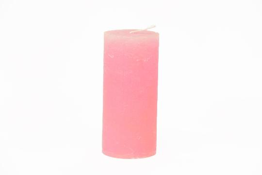 GYERTYA HENGER 7X15CM RÓZSASZÍN