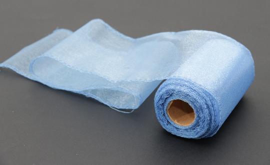 DEKOR ANYAG ORGANZA 11CMX10M 026-VILÁGOSKÉK