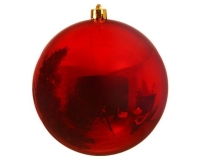 KARÁCSONYI GÖMB (1DB) 20CM MÛA.CHRISTMAS RED 022417