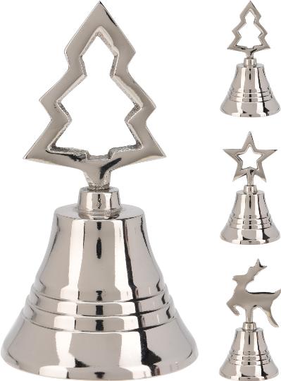 KARÁCSONYI CSENGŐ 10CM NIKKEL MIX 501452