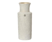 KERÁMIA VÁZA 40CM OFF WHITE/LIGHT GOLD 398461