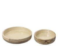 DEKOR TÁLCA MANGÓFÁBÓL 20CM KEREK I. 847996