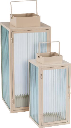 FÉM LÁMPÁS MATT KRÉM 16X35CM 531004 I.