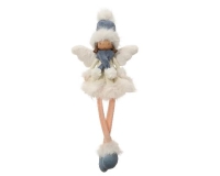 KARÁCSONYI PLÜSS ANGYALKA LOGÓLÁBÚ 66CM LIGHT BLUE/W. WHIT