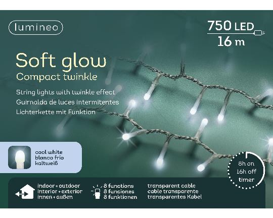 KARÁCSONYI ÉGŐSOR 750 LEDES TRANSPARENT/COOL WHITE 495619