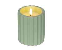 GYERTYA LEDES 10CM GREEN 890583