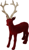KARÁCSONYI RÉNSZARVAS 19CM BURGUNDY 546328