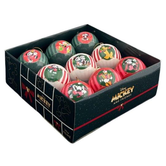 KARÁCSONYI GÖMB (9DB) 7CM 