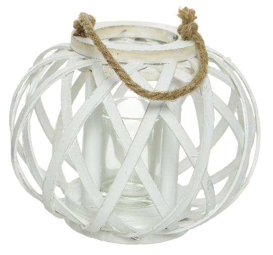 DEKOR LÁMPÁS FA 12CM 837142 FEHÉR