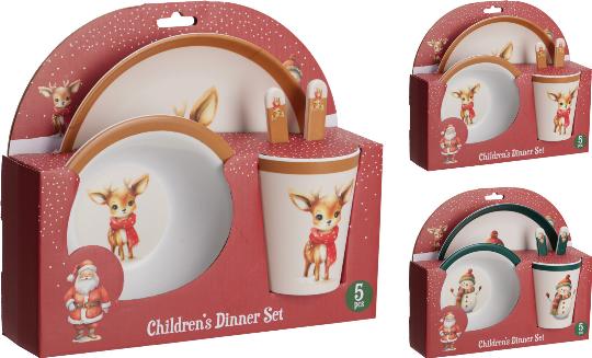 KARÁCSONYI GYEREK ÉTKÉSZLET SZETT X5 MIX 998934