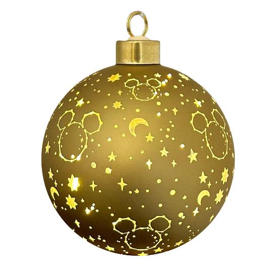 KARÁCSONYI GÖMB 10CM LEDES ELEMES 