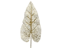 KARÁCSONYI SELYEM LEVÉL 70CM GOLD 704862