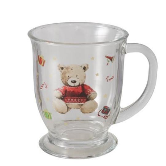 KARÁCSONYI ÜVEG POHÁR FÜLES MACIS 2060999