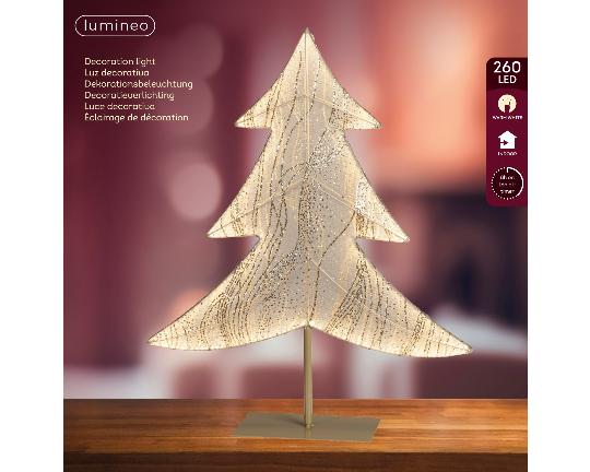 KARÁCSONYI LEDES FENYŐFA GLITTERES 65CM WARM WHITE 481479