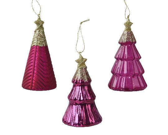 KARÁCSONYI FA DÍSZ AKASZTÓS FENYŐ 12CM POMEGRANATE 121733