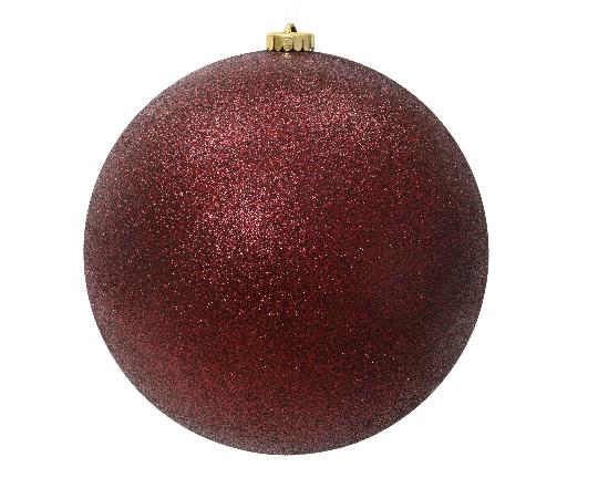 KARÁCSONYI GÖMB (1DB) 20CM MÛA.OXBLOOD 023991