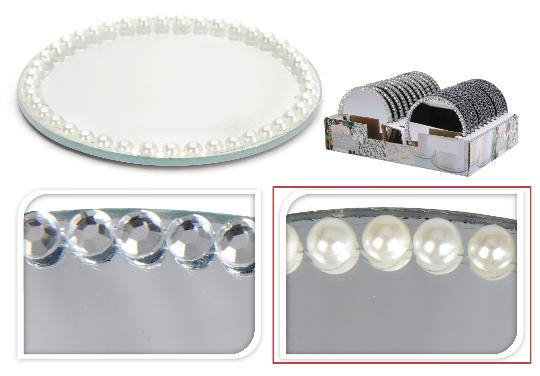 KARÁCSONYI TANYÉR ÜVEG 10CM 210783/447543/201384 GYÖNGYHÁZ KŐVEL