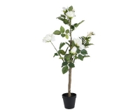 MÛVIRÁG RÓZSA CSERÉPBEN 90CM WHITE 808474