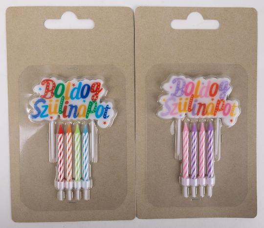 GYERTYA SZÜLINAPOS FIÚ/LÁNY 497513