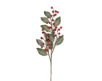 KARÁCSONYI BOGYÓS ÁG 69CM RED 701923