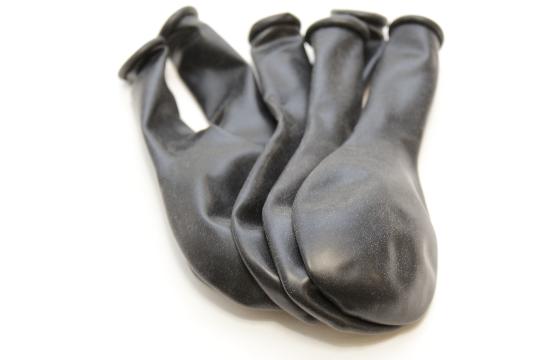 LÉGGÖMB 90MM (10DB) BLACK 14 FEKETE