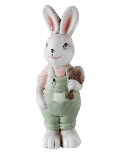 HÚSVÉTI KERÁMIA NYÚL ÁSÓVAL ÁLLÓ 165301