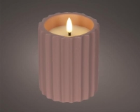 GYERTYA LEDES 10CM PINK 890589