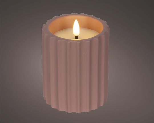 GYERTYA LEDES 10CM PINK 890589