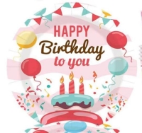 PARTY TÁNYÉR 23CM HAPPY BIRTHDAY X10 364362