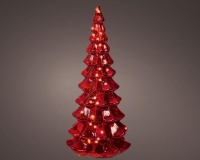 KARÁCSONYI LEDES FENYÕ ÜVEG RED 35CM ELEMES 489494