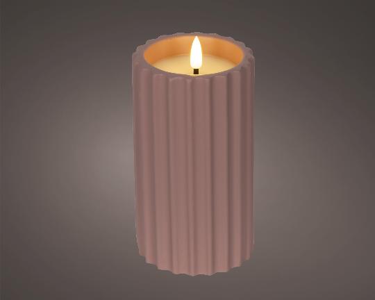 GYERTYA LEDES 15CM PINK 890591