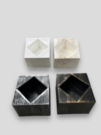 MÛANYAG TÁL KOCKA MAGAS 11X11X8CM MIX