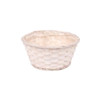KOSÁR BAMBUSZ TÁL FEHÉR 20X10CM GF-142M-WS-CS