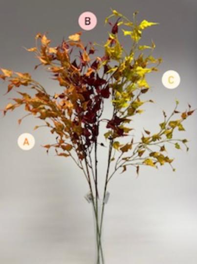 ŐSZI LEVELES MÛZÖLD DEKOR ÁG 100CM GD2403435